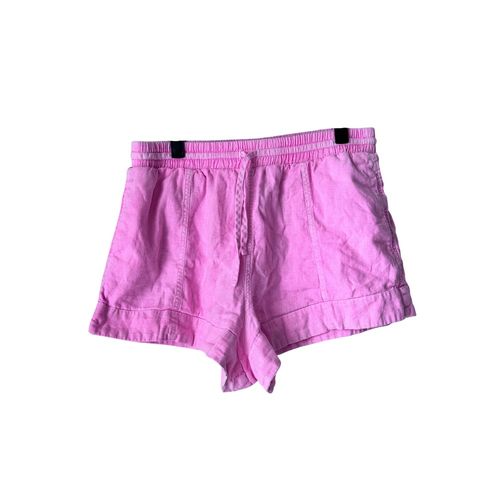 Universal Thread Pink Linen Blend Drawstring Shorts Medium RN17730 VN1973122